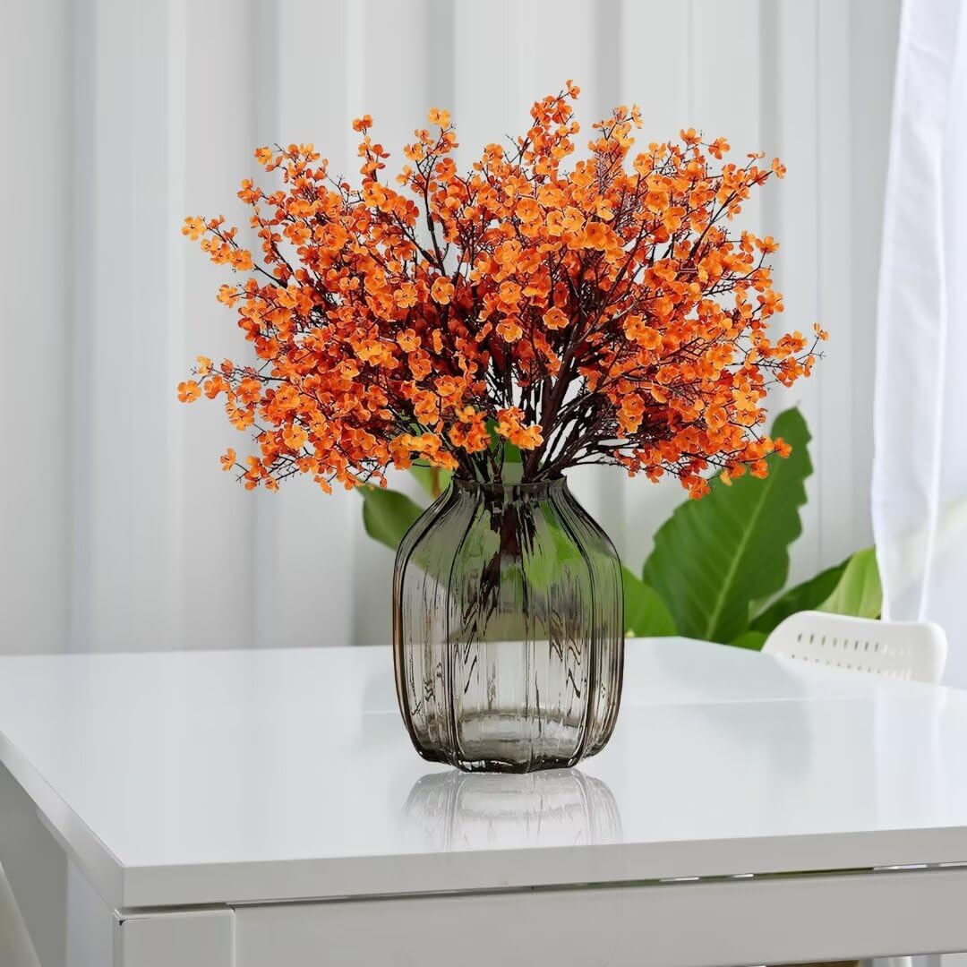 Amazon｜5個 人工フェイクフォールフラワー、18.8インチ フェイク