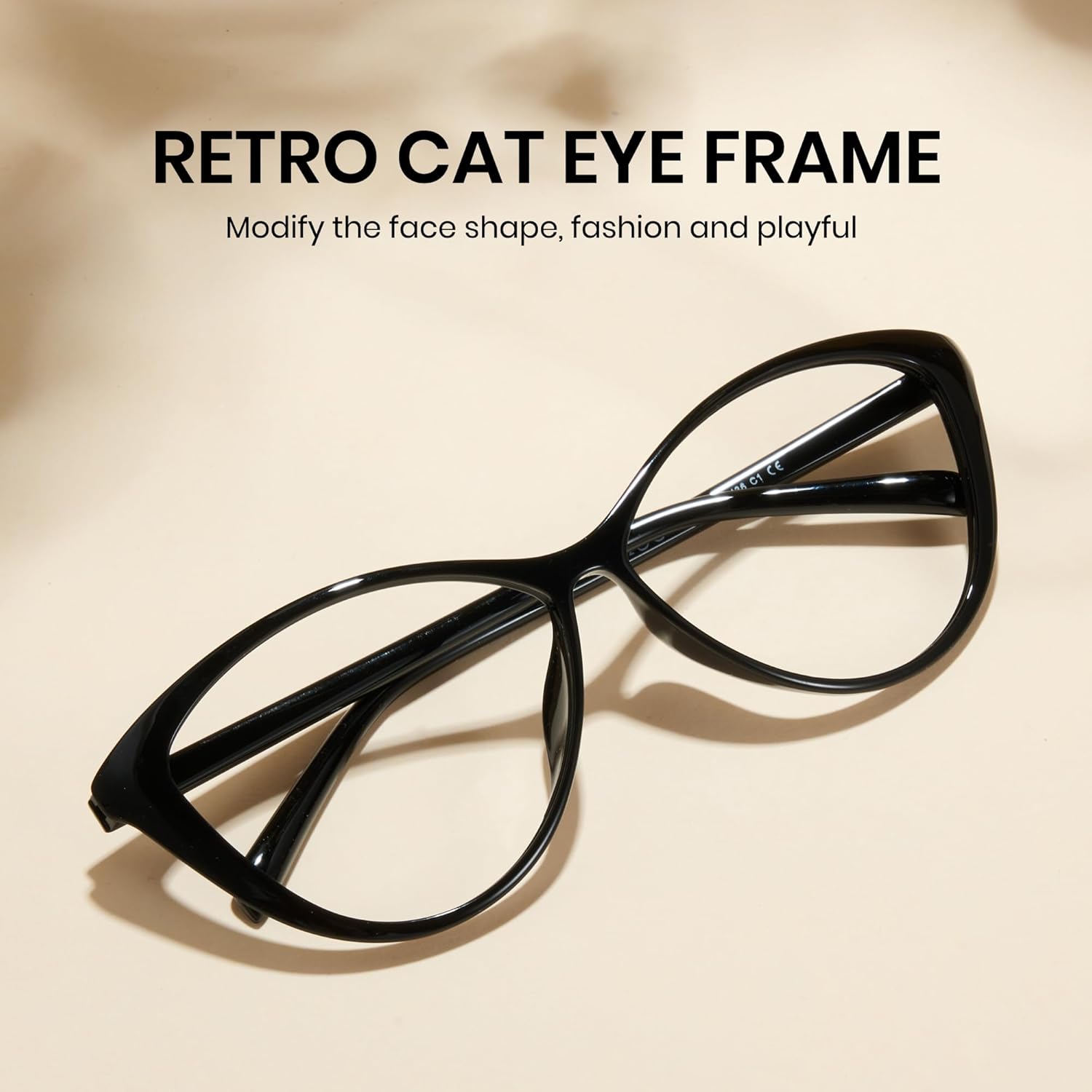 Cyxus Cat Eye Blue Light Glasses for Women Reduce Eye Strain UV Blocking for Computer Screen 8246 - Image 3