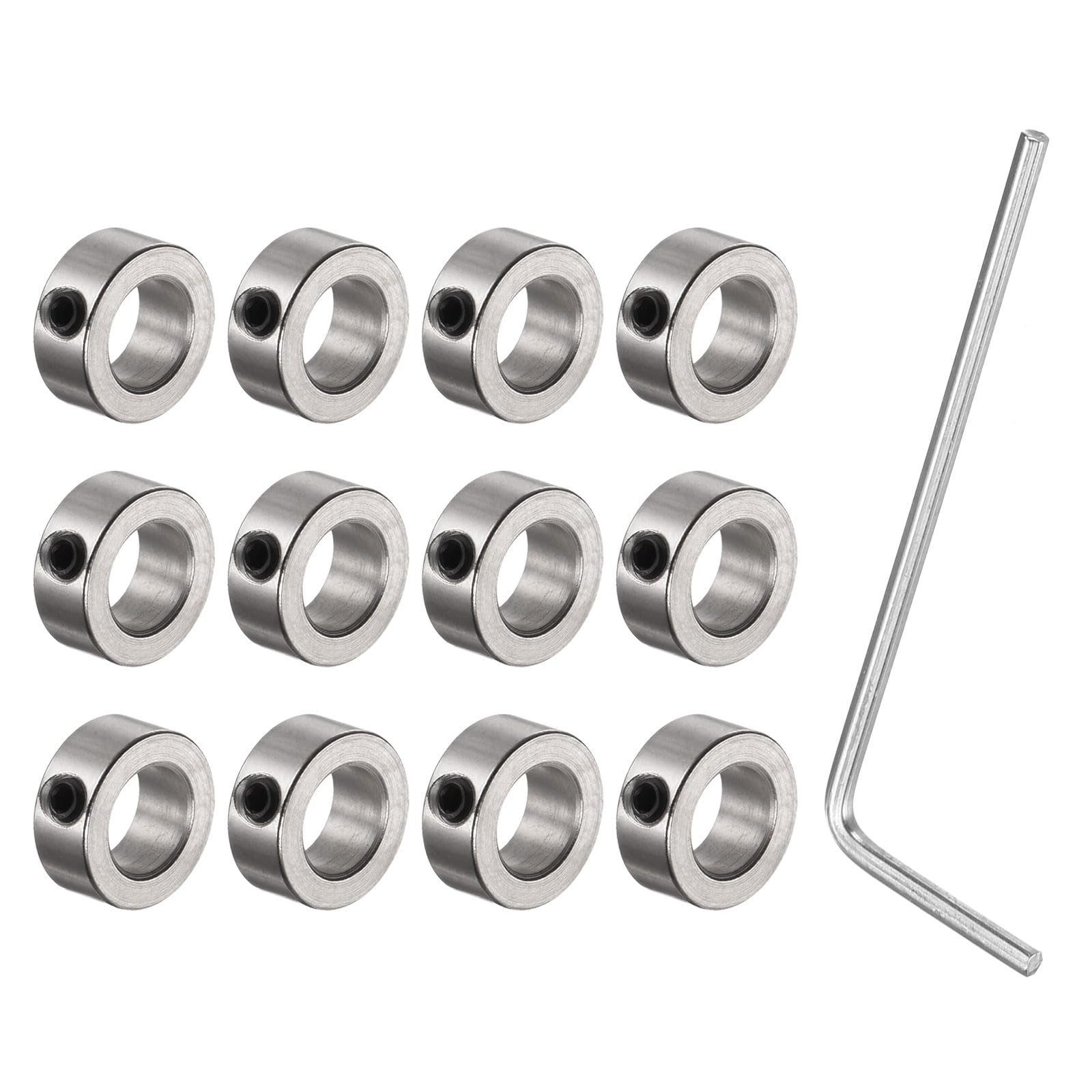 Nickel Plated Shaft Collars - 12 Pack -7