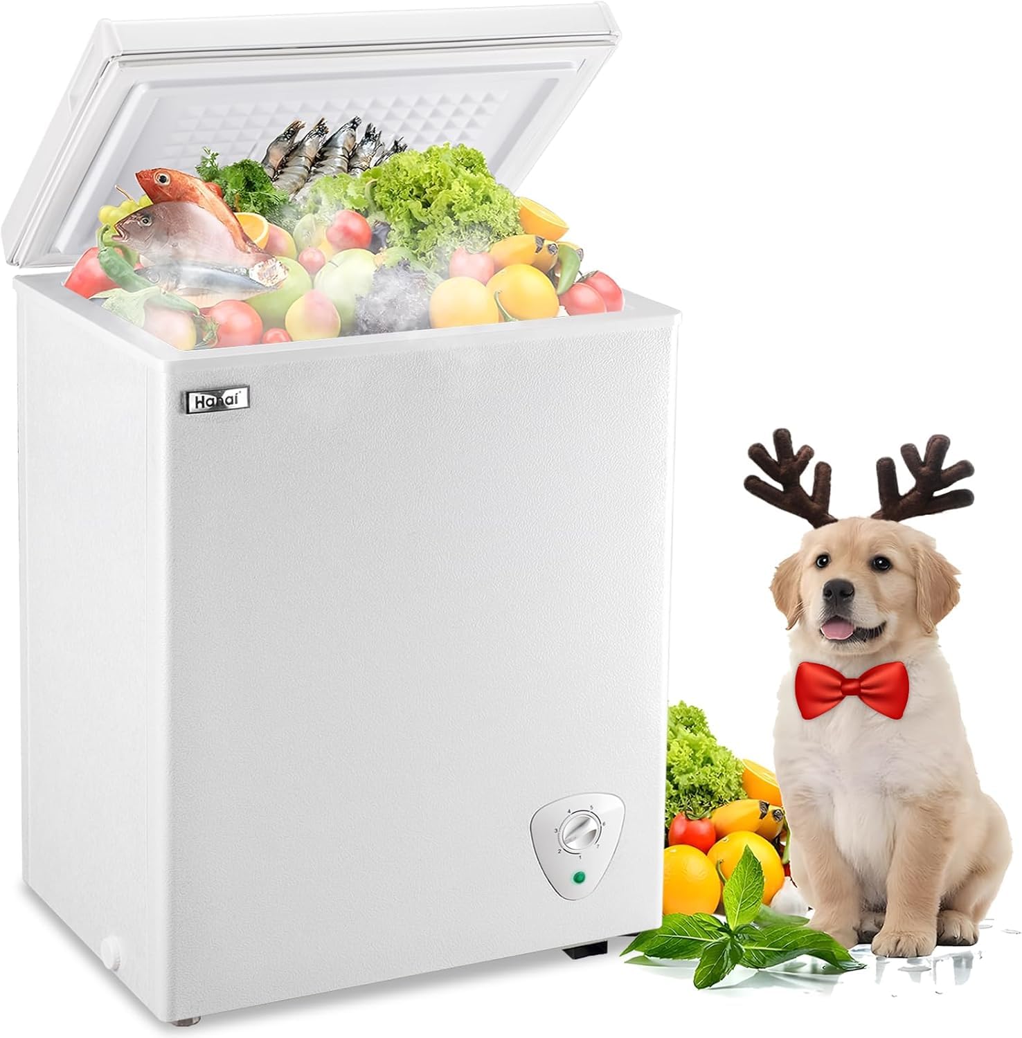 YTYHDZSW D5880H-WHITE 3.5 cu ft Chest Freezer White