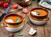 Vista 5 de KooK Tazón de Sopa de Cebolla Francesa, Sopa de Cebolla Francesa, Jarra, Tazón Apto para Horno, Cerámica, Asas, Gres, Lavavajillas, Microondas, Apto