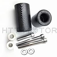 Vista 3 de HTTMT MT219-033-CN - Protector deslizante de marco sin corte compatible con Kawasaki Ninja Zx-6R Zx6R Carbon 2007 2008
