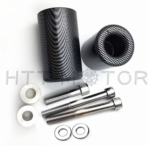 Miniatura 3 de HTTMT MT219-033-CN - Protector deslizante de marco sin corte compatible con Kawasaki Ninja Zx-6R Zx6R Carbon 2007 2008