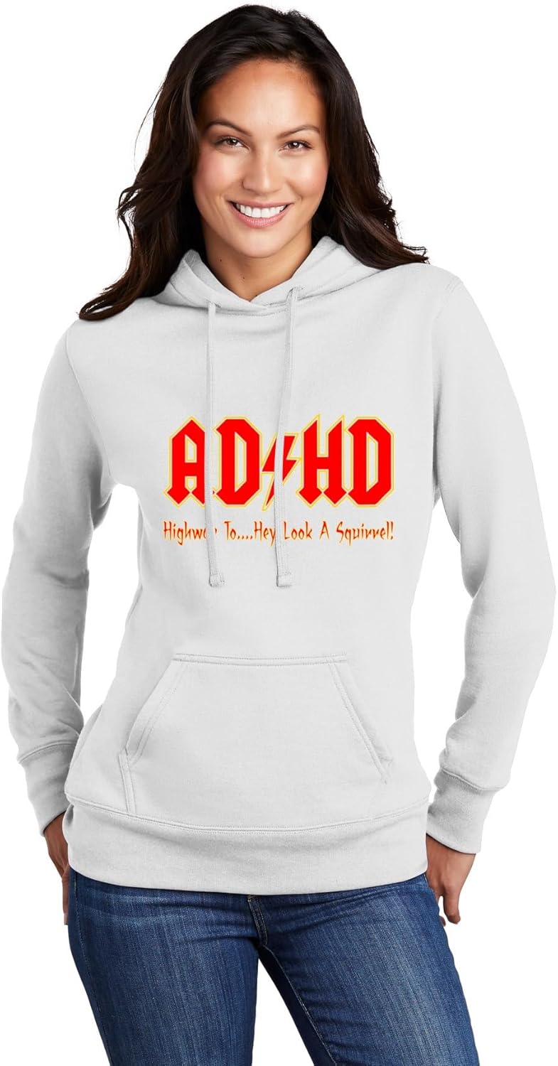 Go All Out ADHD Highway To Hey Look A Squirrel Funny Music Mens Women Sweatshirt Hoodie