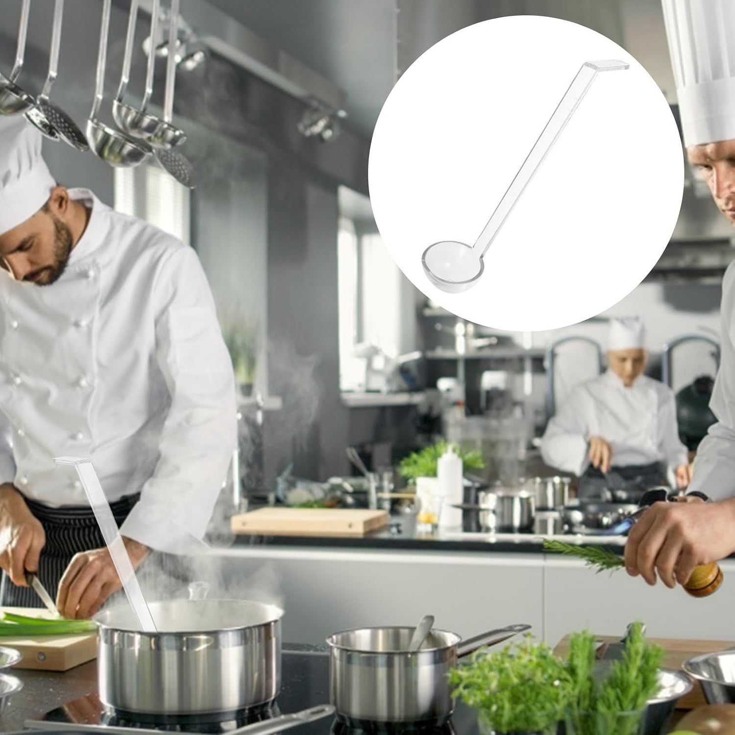 Serving Ladle Spoon Easy to Clean Made of Sturdy PC Material Long Handle and Versatile Use for Buffet, Sauce, Gravy, and Soup Serving in Catering or Home