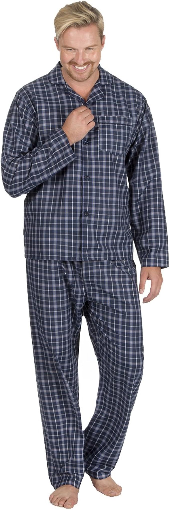 Men's button up pjs Clearance