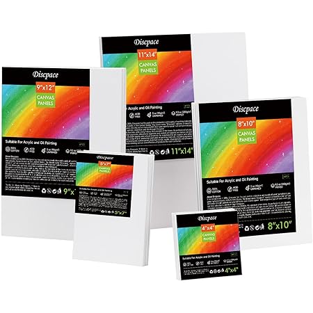 PHOENIX 24 Pack Artist Canvases For Painting Canvas Panels
