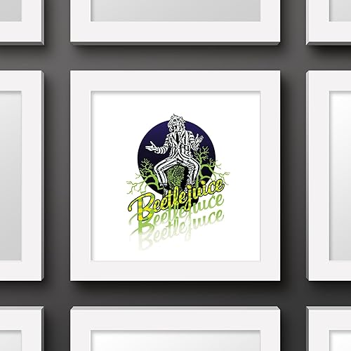 Miniatura 2 de Trends International Gallery Pops Beetlejuice - Póster gráfico de pared de Beetlejuice, 12.00 x 12.00 pulgadas, versión de marco blanco