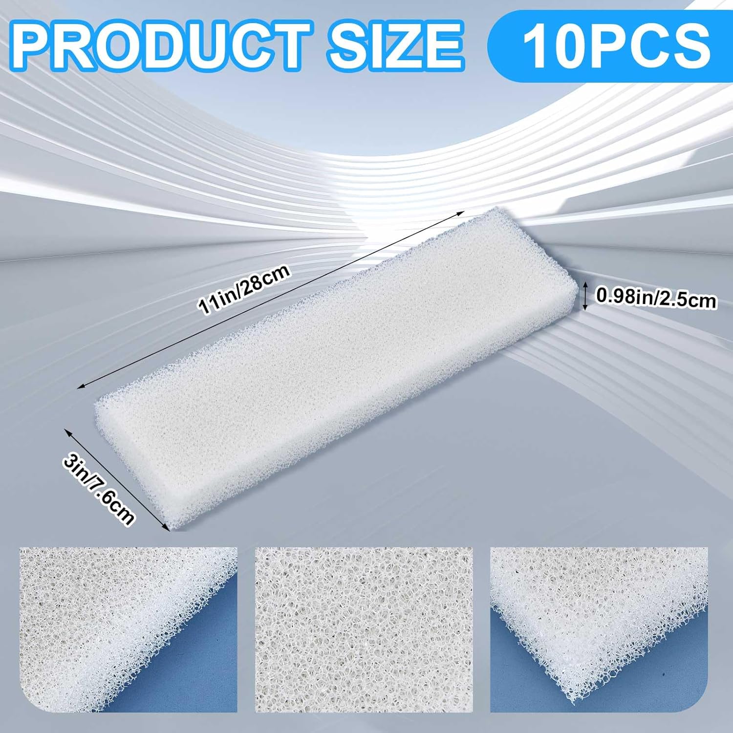 Frienda Replacement Foam Filter Pad Inserts Block Filter Media Compatible with 404/405/406/407 Aquarium(20 Pcs)