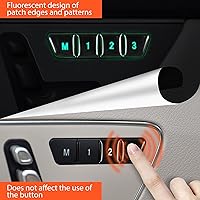 Vista 2 de G Pegatinas para botón de memoria para asiento de automóvil, cerradura de puerta, desbloqueo, cubierta de interruptor ajuste para Mercedes Benz A B