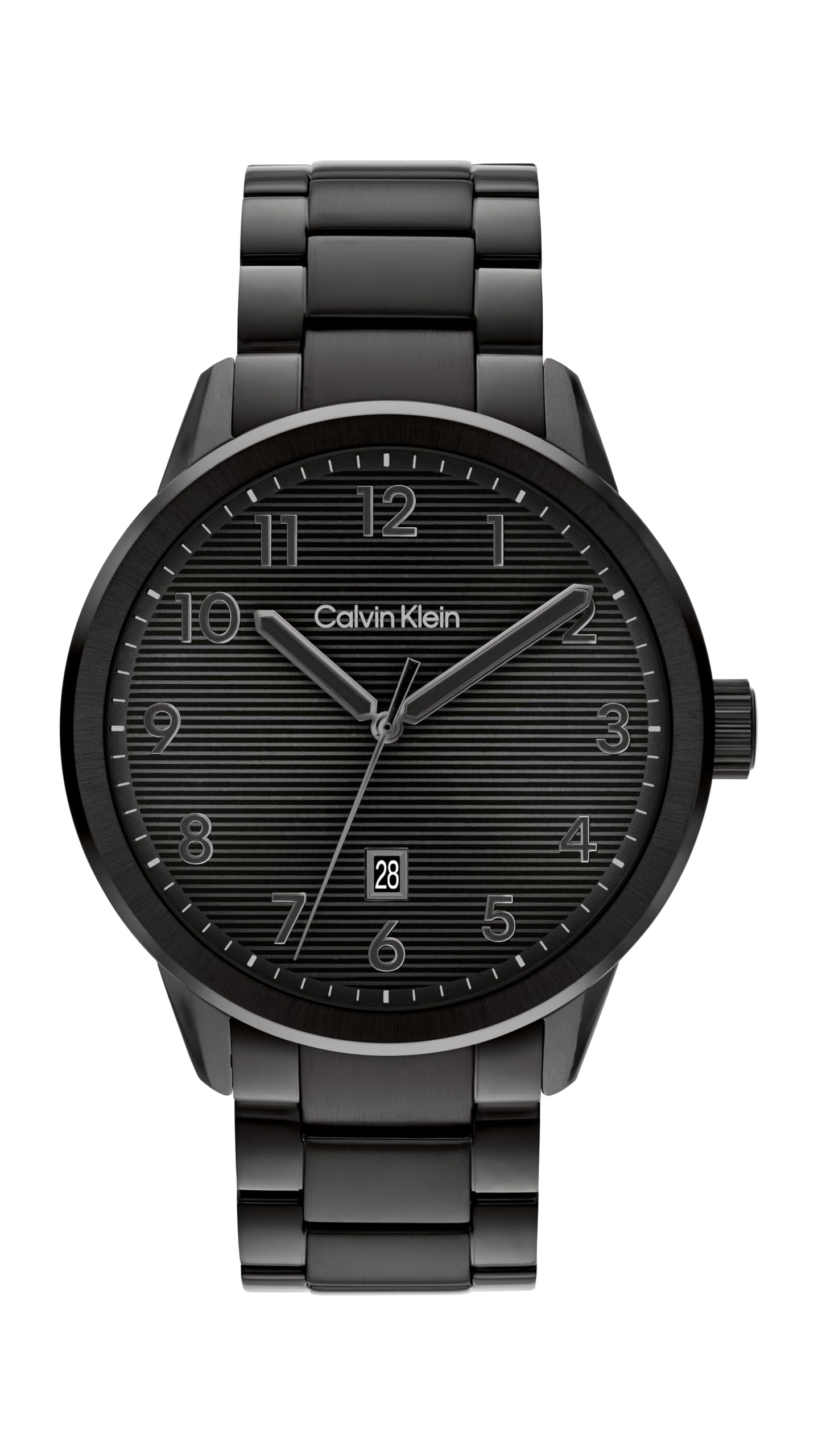 Calvin Klein Uhr mit 3-Zeiger-Quarzwerk für Herren Kollektion Minimalistic Pilot mit Edelstahlarmband - Erhältlich in Silber oder Schwarz