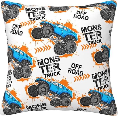 Miniatura 1 de Aimeryup Throw Pillow Covers 18x18 Inch Blue Truck Decorative Pillow Covers Cushion Covers cojines decorativos para sala Pillow Cases Cute Throw