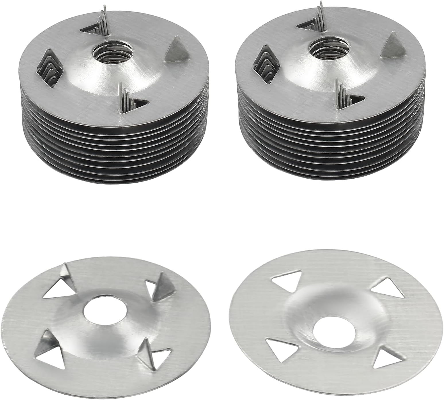 200pcs 1-1/8 Inch Go Board Fasteners, Foam Board Fasteners Metal Washer Screw Fasteners Hardware for Fixing Fastening Installation