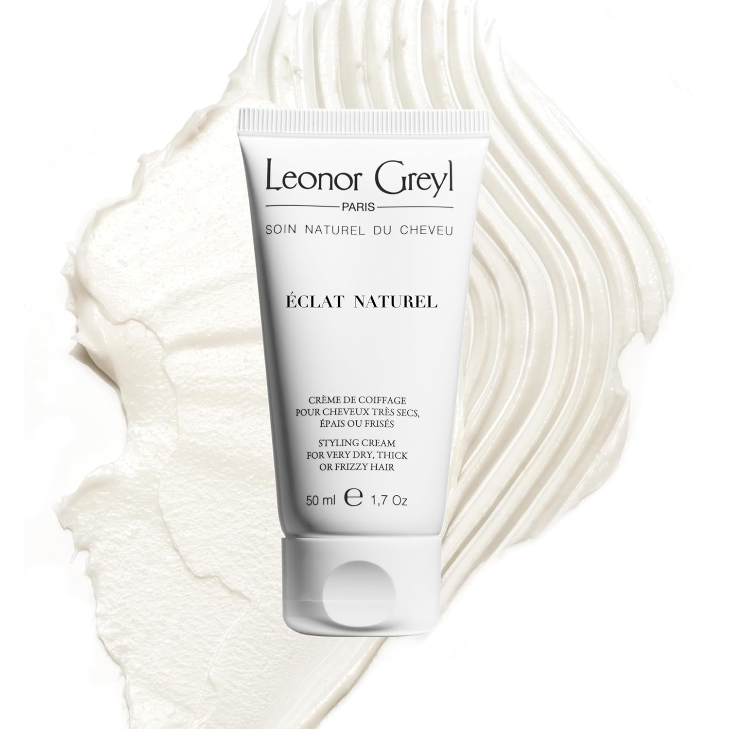 Leonor Greyl Styling Cream, 6- in 1 Hair Styler | Eclat Naturel Smooths Frizz, Defines Waves and Curls, Smooths Sleek Back Hair, Adds Shine, Conditions. 96% Natural Ingredients (1.7 Fl Oz)