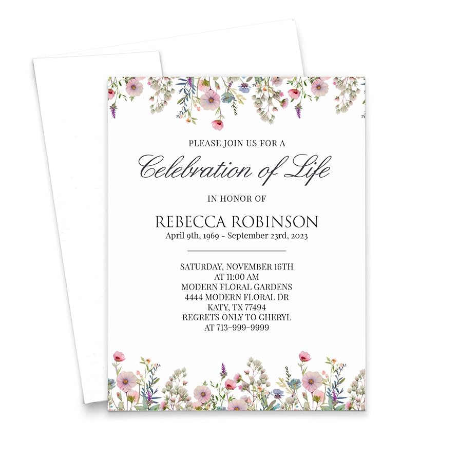 amazon-com-personalized-funeral-invitation-cards-with-envelopes-flat-custom-celebration-of-life-invitation-with-border-neutral-wildflower-invitations-for-funerals-your-choice-of-quantity-and-envelope-color-home-kitchen for Free Printable Celebration Of Life Invitations Amazon.com: Personalized Funeral Invitation Cards With Envelopes, FLAT Custom Celebration of Life Invitation With Border, Neutral Wildflower Invitations For Funerals, Your Choice of Quantity and Envelope Color : Home & Kitchen for Free Printable Celebration Of Life Invitations
