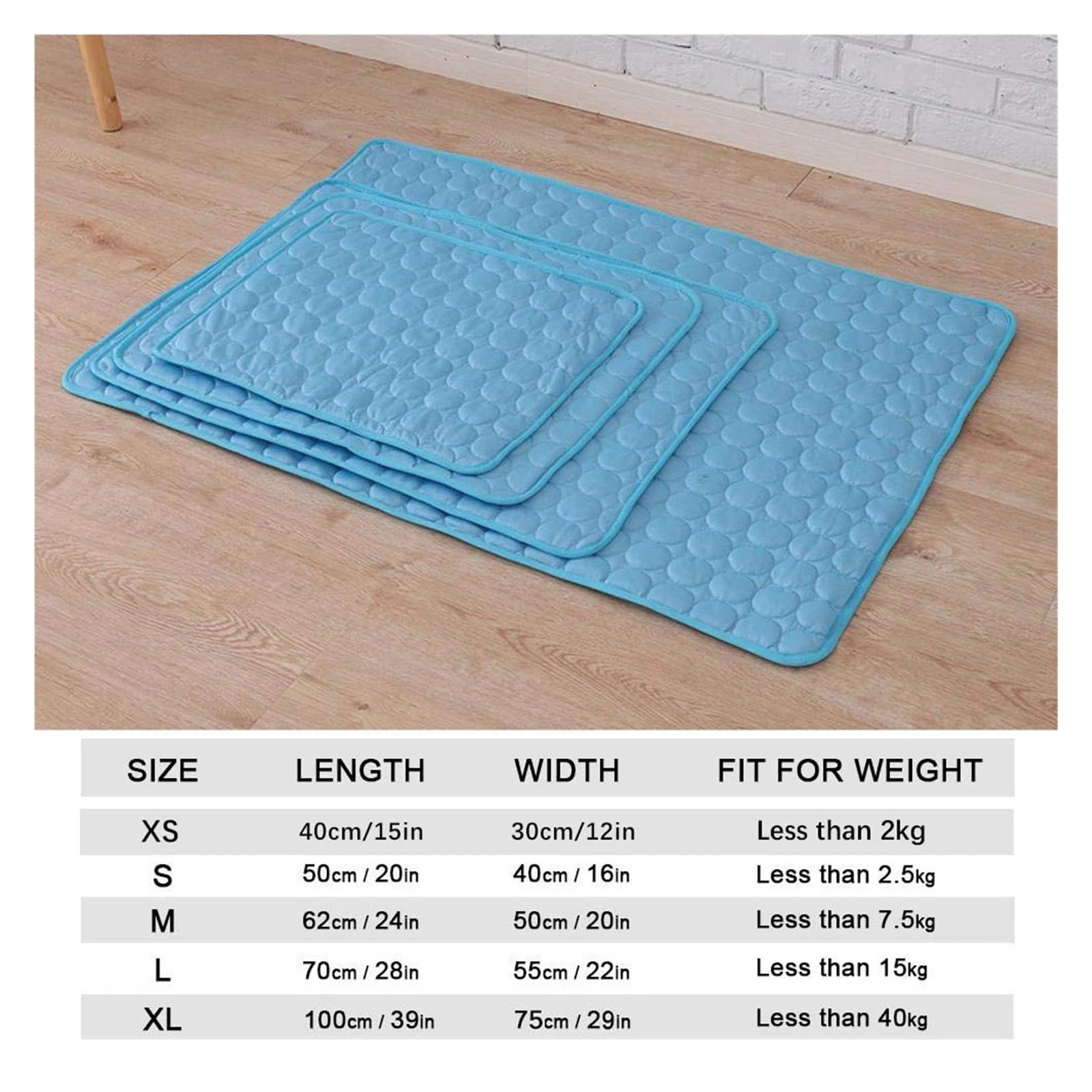 Kühlmatte für Haustiere Kühlmatte for Haustiere: Schlafmatte for Katzen und Hunde(Gray,2XL(150x100cm))