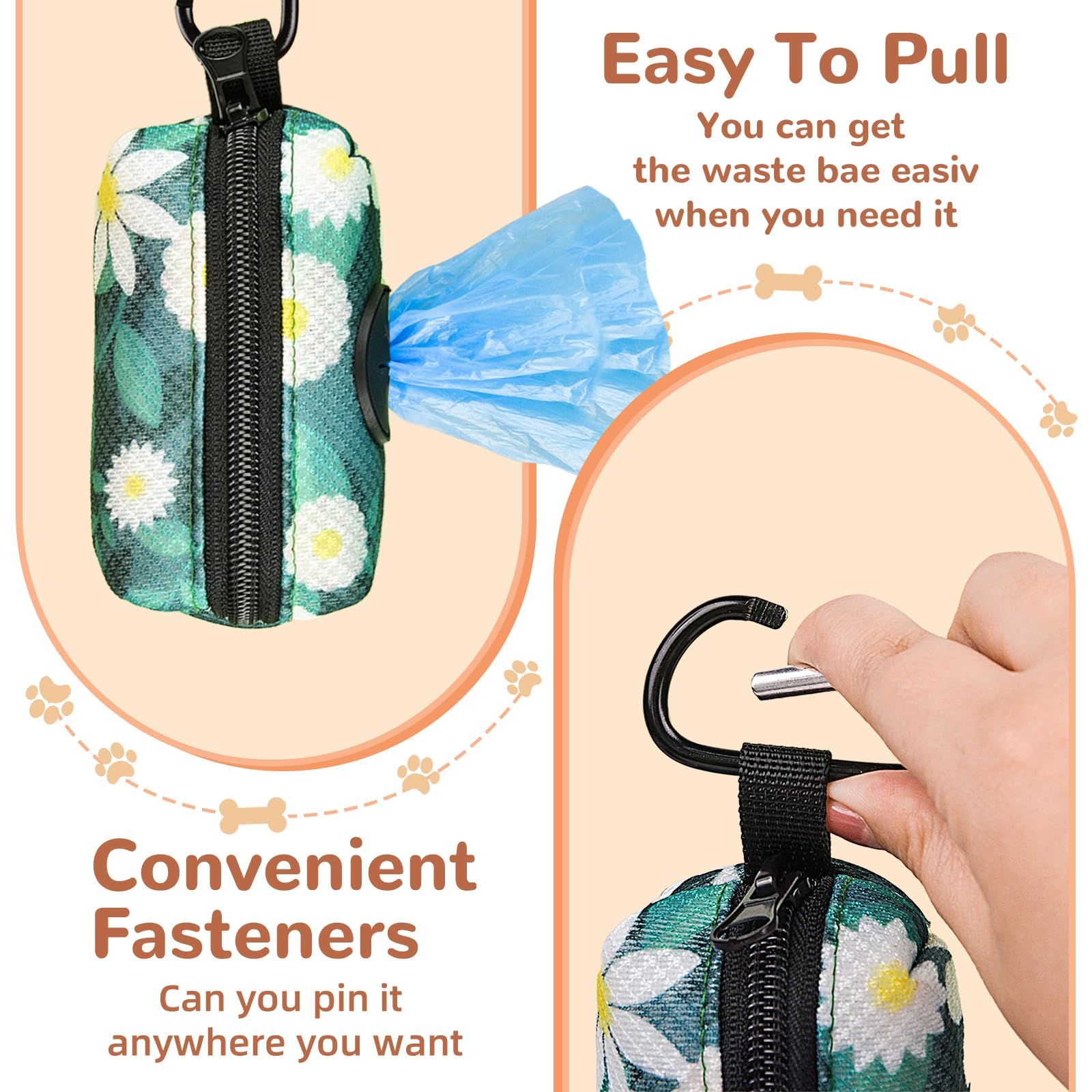 ICEMOOD Dog Poo Bag Holder With Easy Dispensing Hole - Image 4