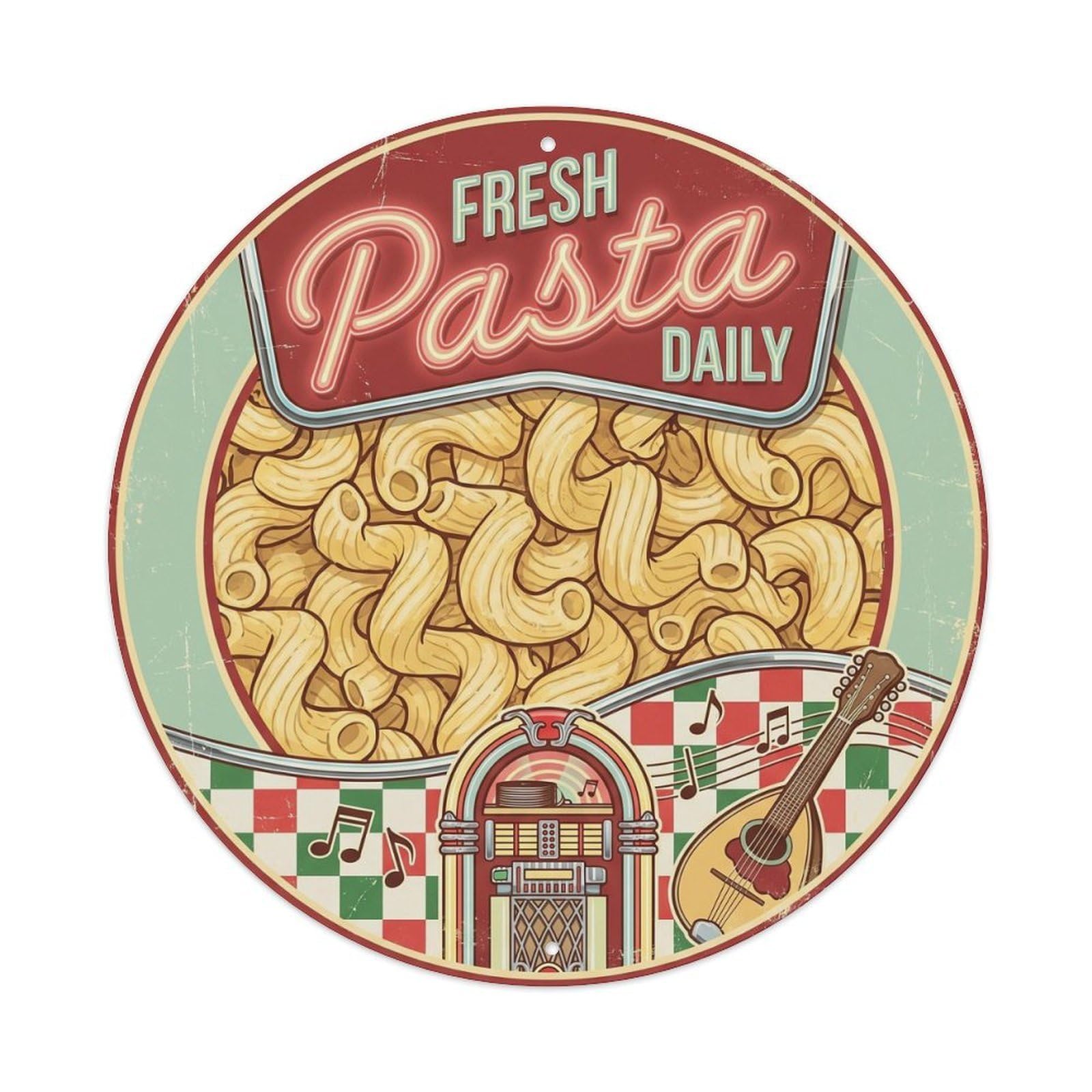 Cucina Italiana Pasta Retro Food Culture Metal Tin Sign