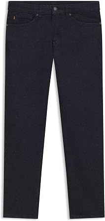 BOSS Mens Maine BC-L-C Blue Regular-fit Jeans in Heavyweight Denim