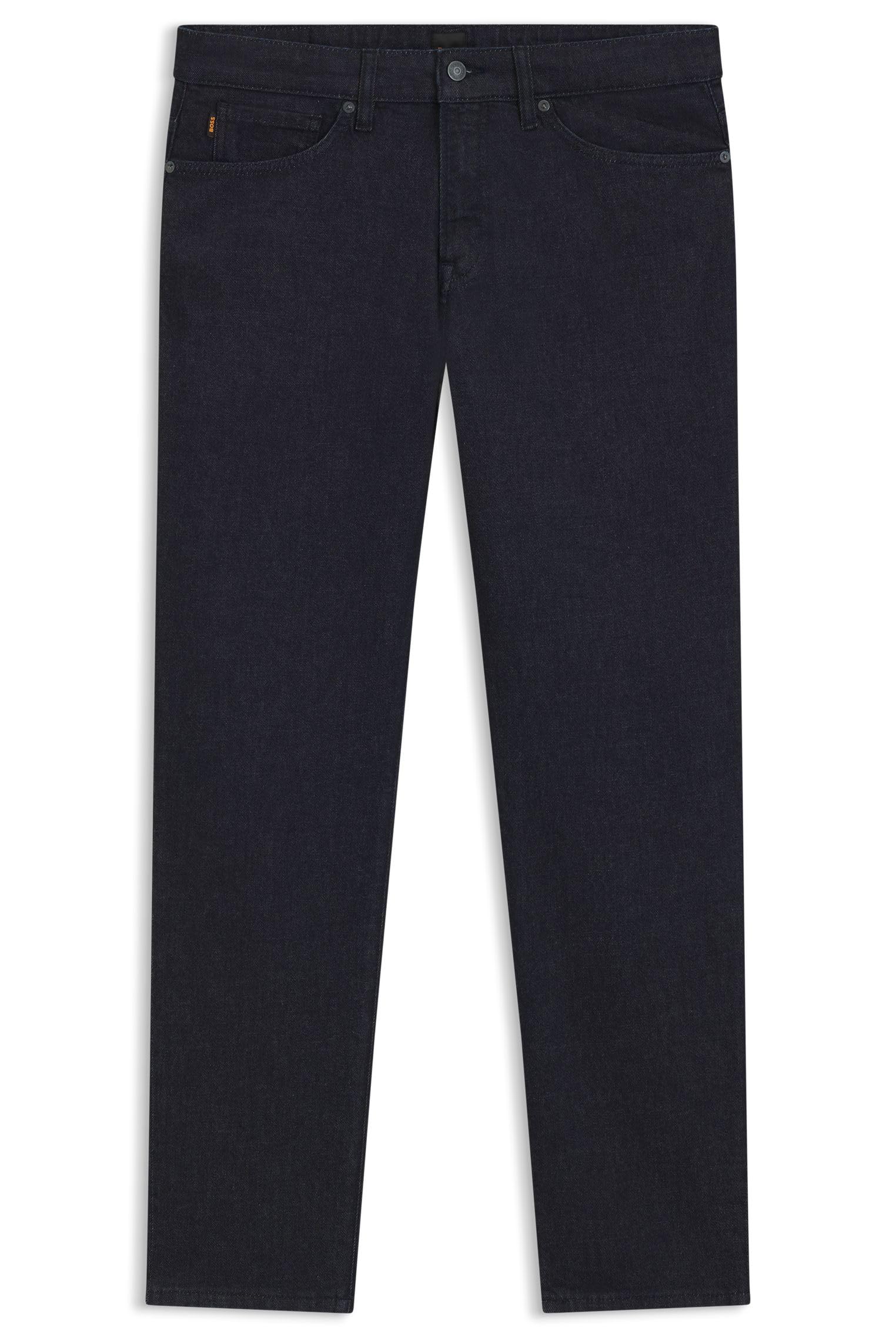 BOSS Mens Re.Maine BC-C Maine Pure-Blue Regular-fit Jeans in Comfort-Stretch Denim