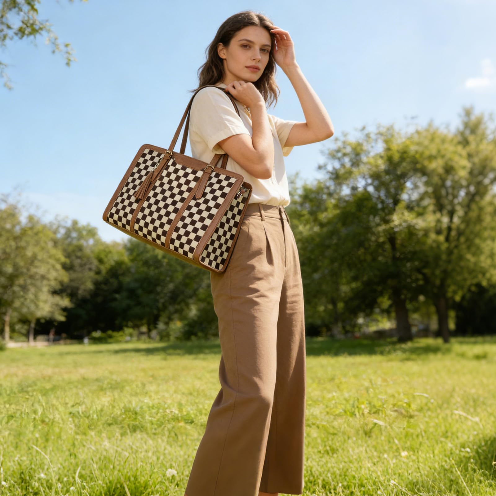 Bolsos bandolera de polipiel para mujer, elegante bolso de hombro de PU suave, estilo retro con asa superior, gran capacidad, correa ajustable para viajes, compras, trabajo, social y diario