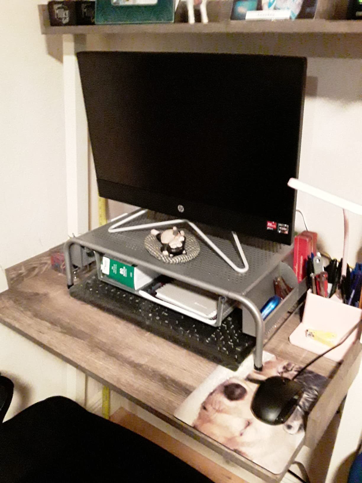 6/mo Finance SimpleHouseware Metal Desk Monitor Stand Riser with