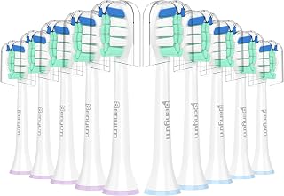 Toothbrush Replacement Heads for Philips Sonicare, Electric Replacement Brush Head Compatible with Phillips Sonic Care Snap on Toothbrushes,10 Pack