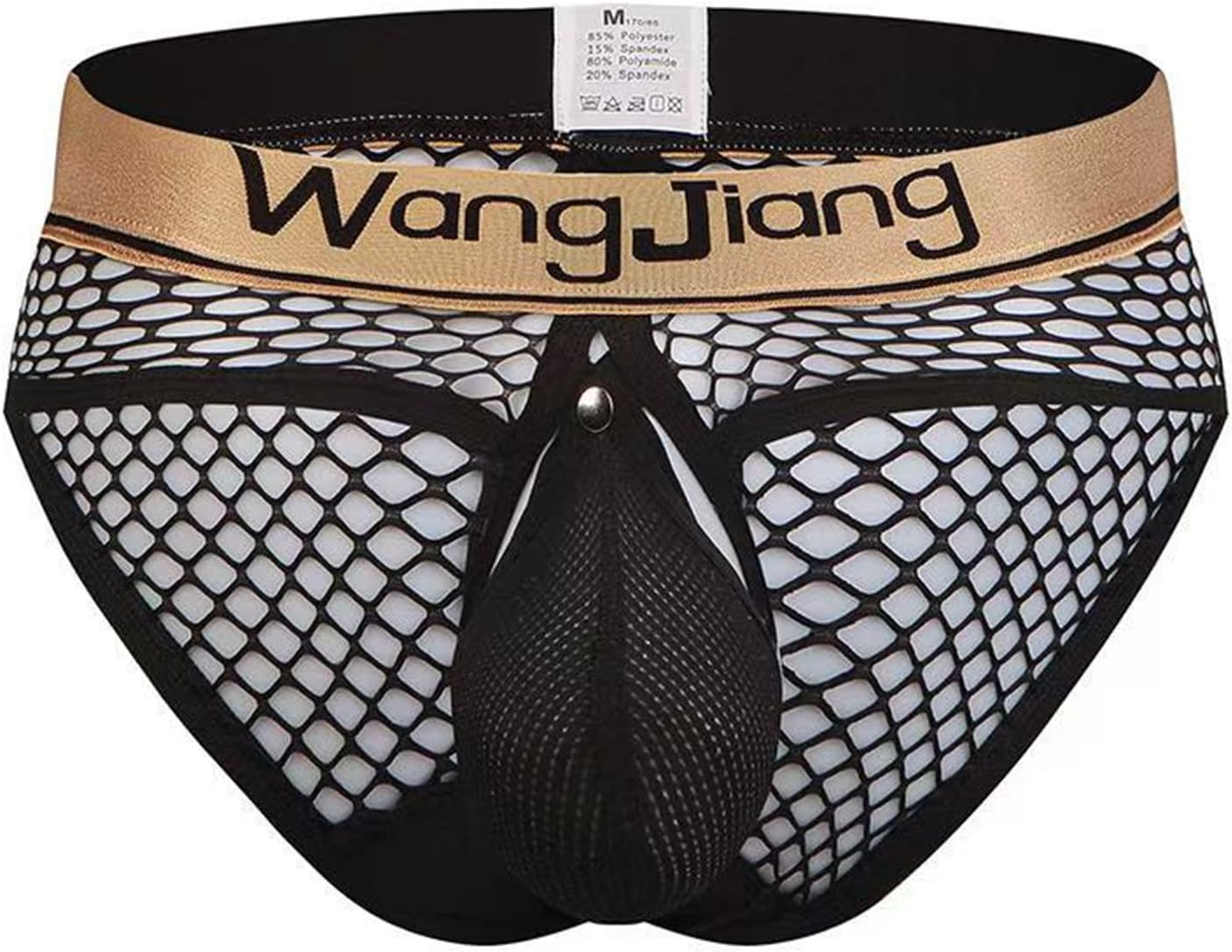 Men's Jockstrap Underwear Breathable Mesh Adjustable Underwears with Removeable Pouch Bikini Briefs - Image 5