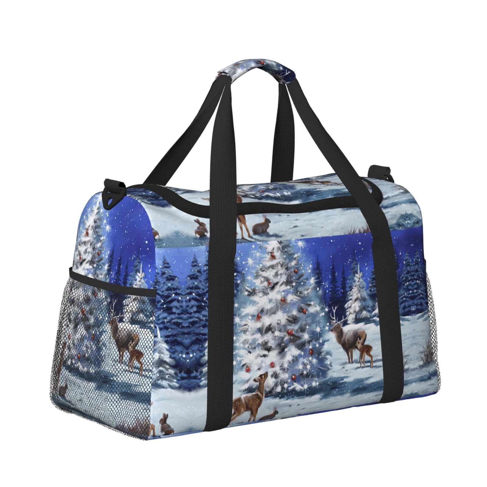 Świąteczna torba na ramię kobiety mężczyźni podróżna torba crossbody torebka torba na ramię torebki robocze codzienna torba hobo