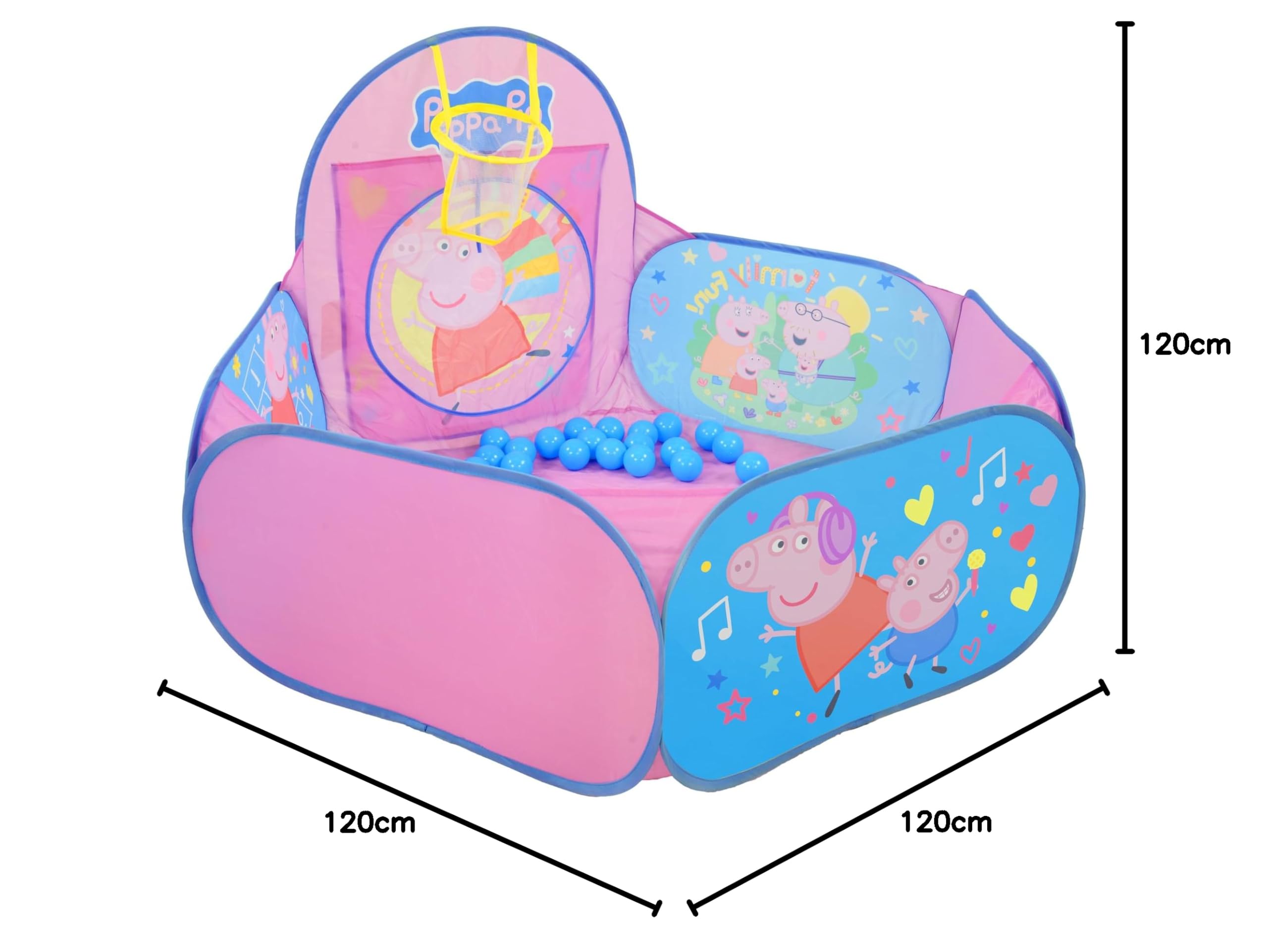 Peppa Pig Quick Up Activity Bällebad mit 20 Bällen