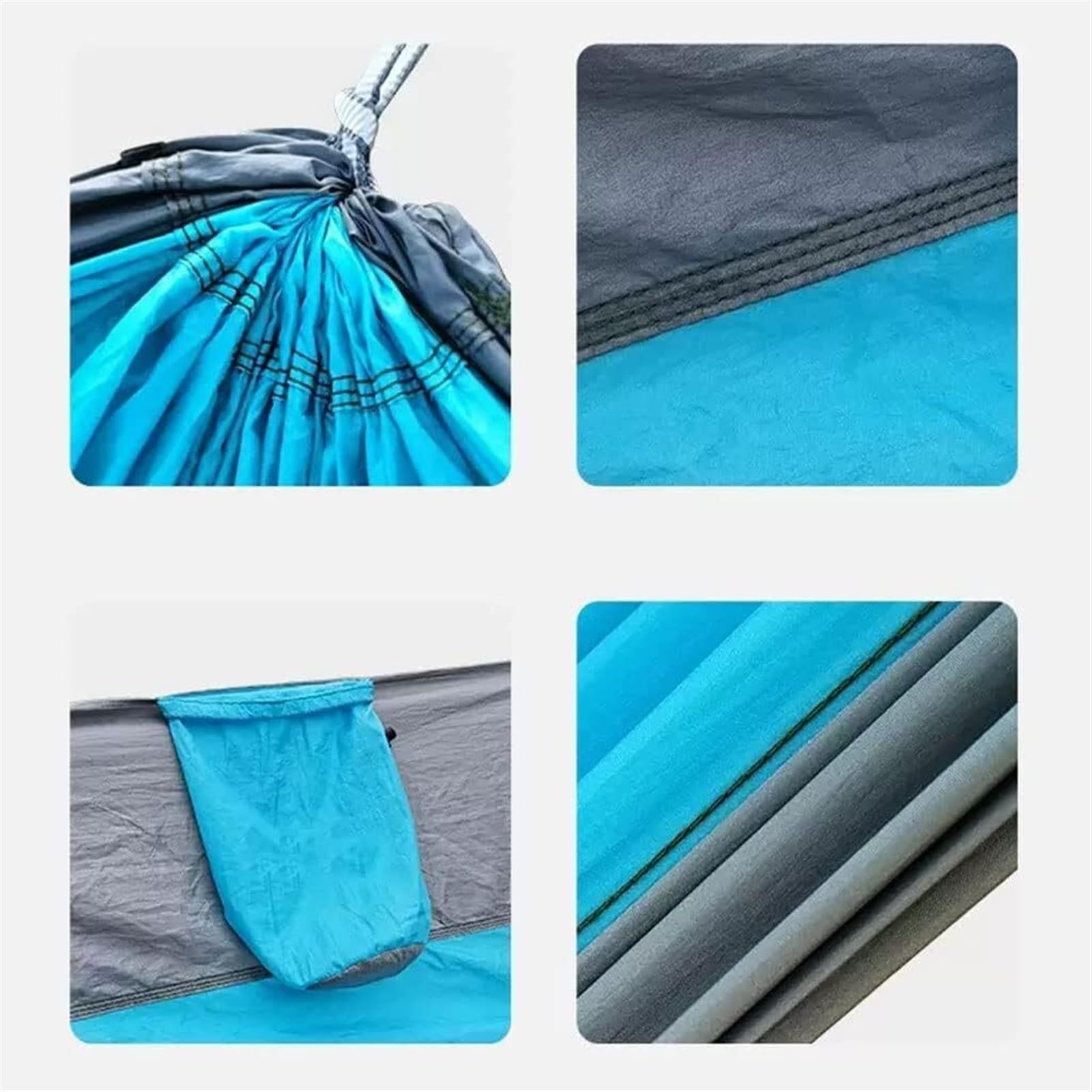 Tragbare Outdoor-Hängematte, 300 x 200 cm, 70D Fallschirm-Nylon, leicht, Camping- und Wanderausrüstung, Sternenhimmel-Design, ideal für Entspannung und Abenteuer