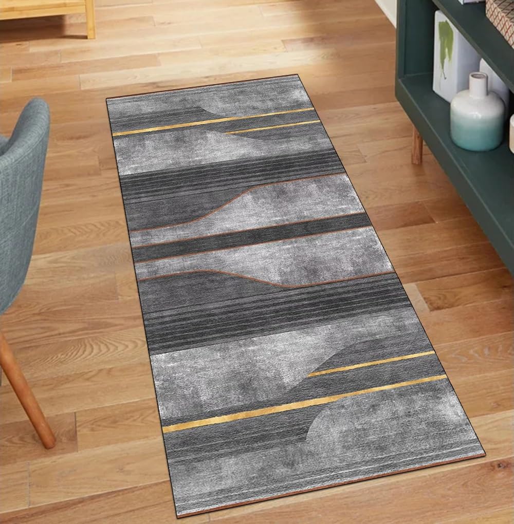 Alfombra lavable para cocina y pasillo que atrapa la suciedad con base de goma antideslizante