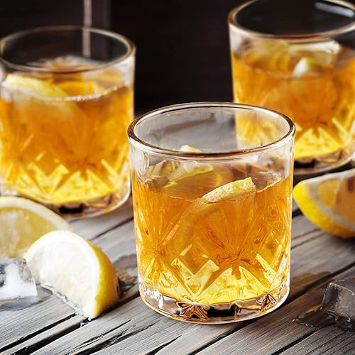 Miniatura 2 de Vasos de whisky para hombres, juego de 2 vasos de estilo antiguo con caja de regalo, vasos de 10 onzas para bebidas de whisky, bourbon, whisky