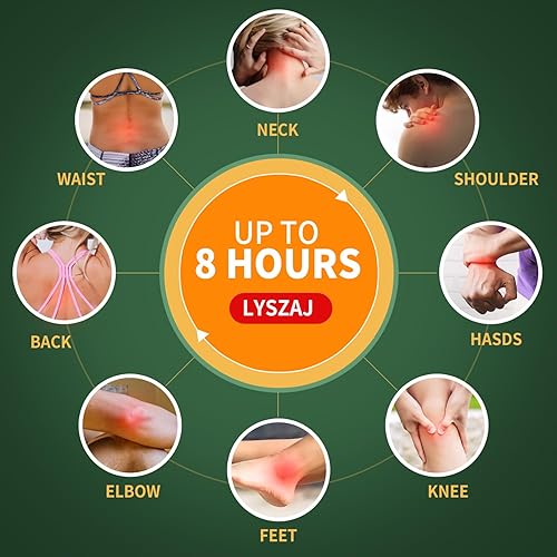 Miniatura 6 de Parches para aliviar el dolor, 36 unidades, parches de calor para aliviar el dolor, parches de acción rápida, alivio duradero de dolores articulares