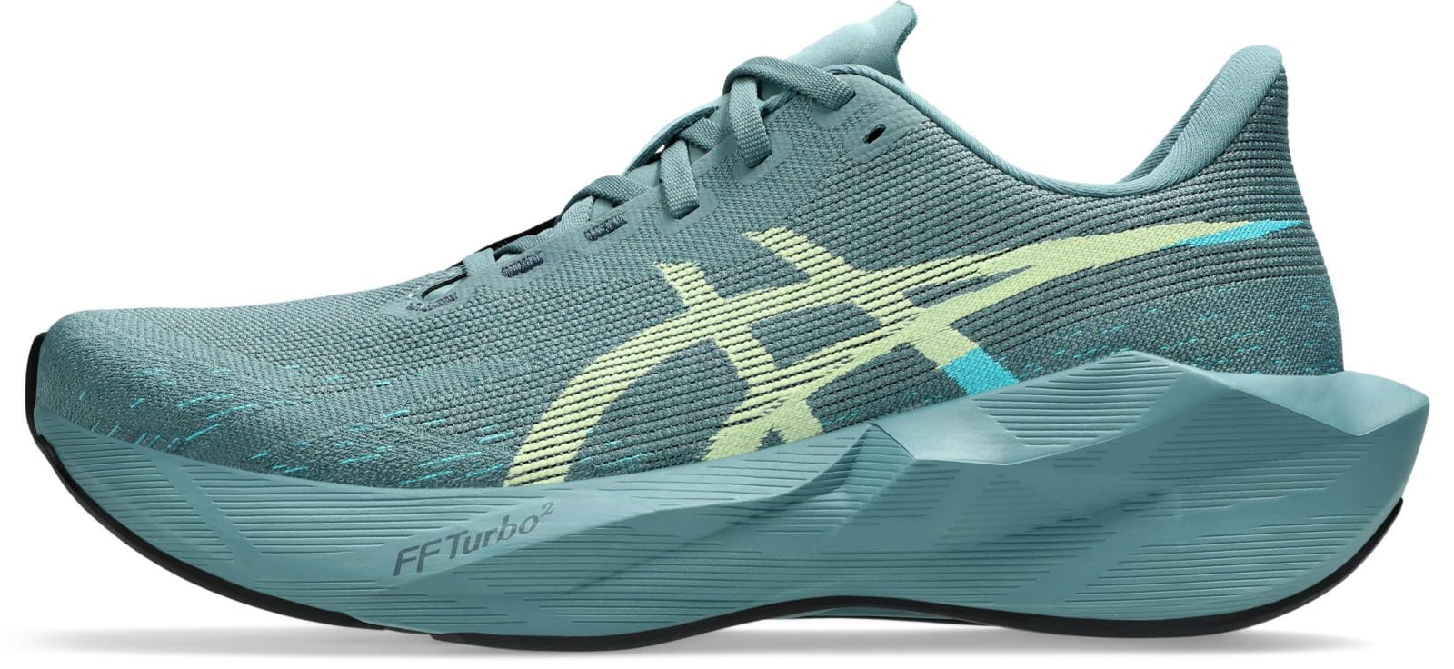 Asics Chaussures de running Novablast 6 - EU 42 Foggy Teal / Illuminate Yellow