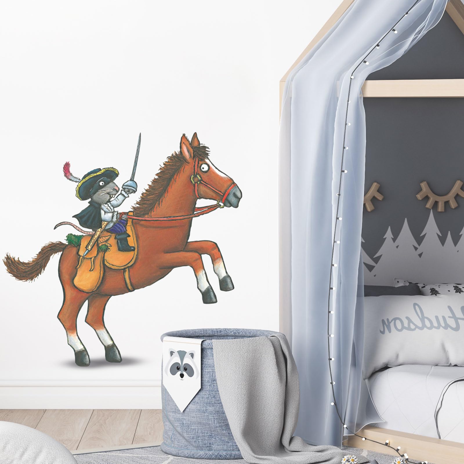 Stickerscape Highway Rat And Horse - Large Highway Rat Wall Stickers (Highway Rat And Horse - Large) | Gruffalo And Friends Wall Stickers, Gruffalo Wall Stickers, Child’s Bedroom Wall Decor| Easy To Apply, Cleanly Removable