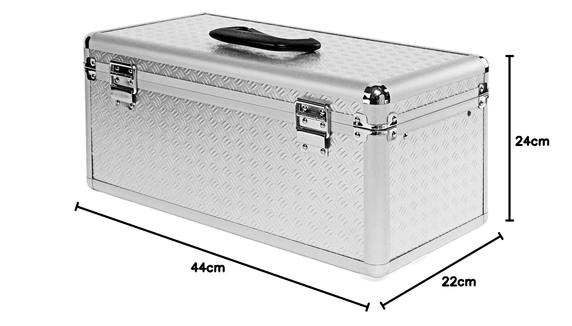 DEMA Aktenkoffer 44x24x22 cm - Werkzeugkoffer, Alukoffer, Universalkoffer - robust, leicht, vielseitig - Werkzeug, Angler, Frisör, Büro