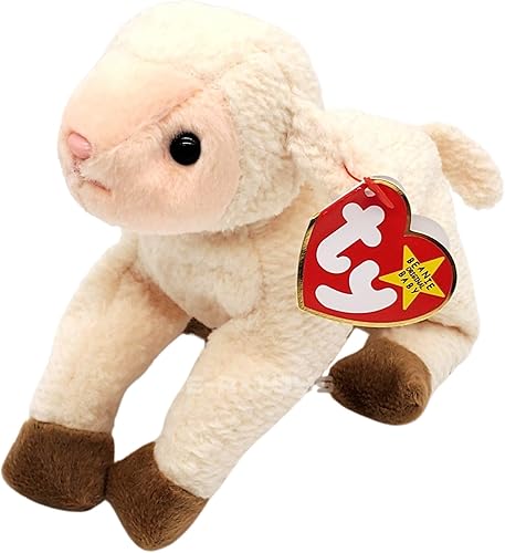 Ty Beanie Baby de Ewey the Lamb - Gorro para bebé