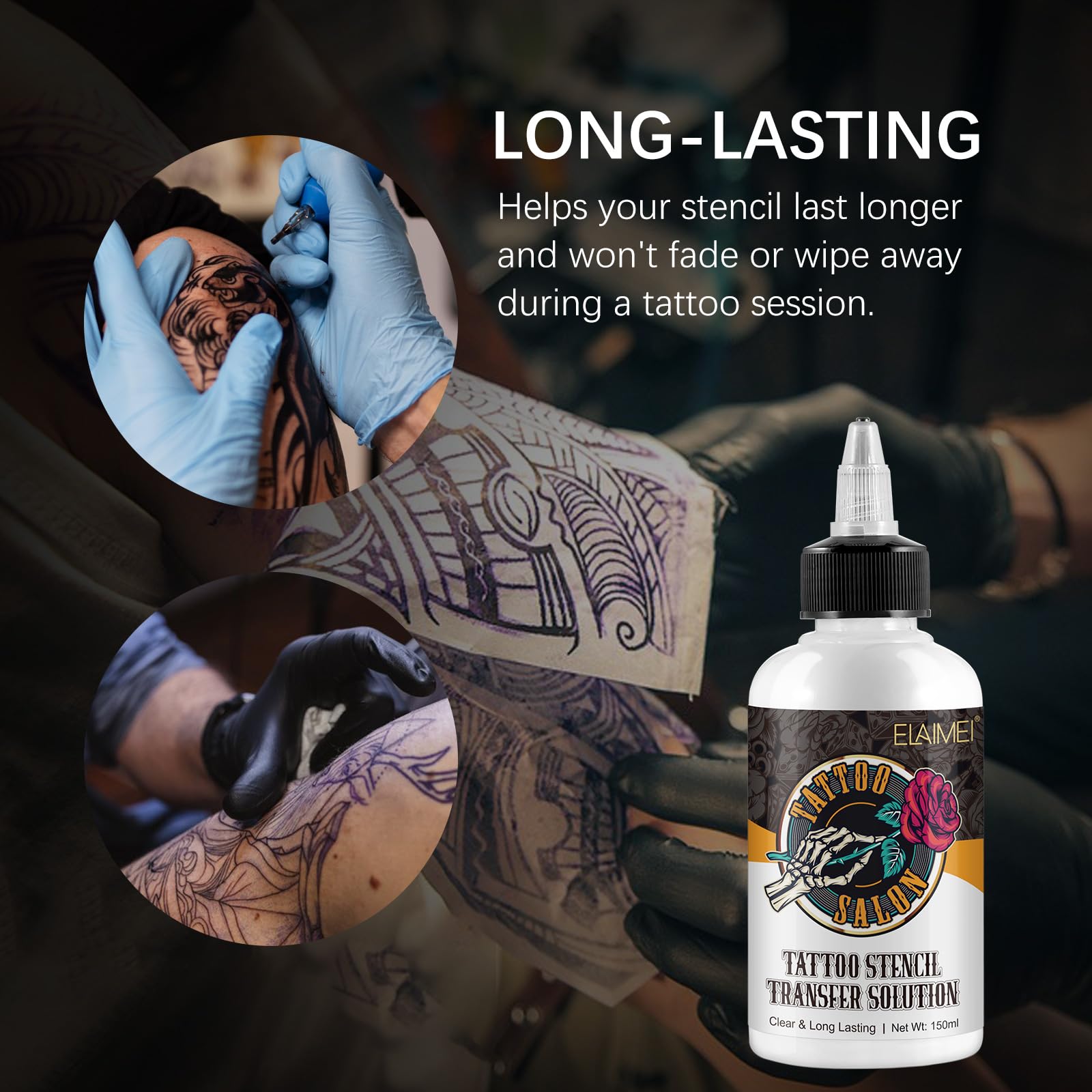 Professional Tattoo Stencil Transfer Gel 150ml Tattoo Creme Solution-for Stickers Paper Machine Supplies- Long-Lasting - Image 3