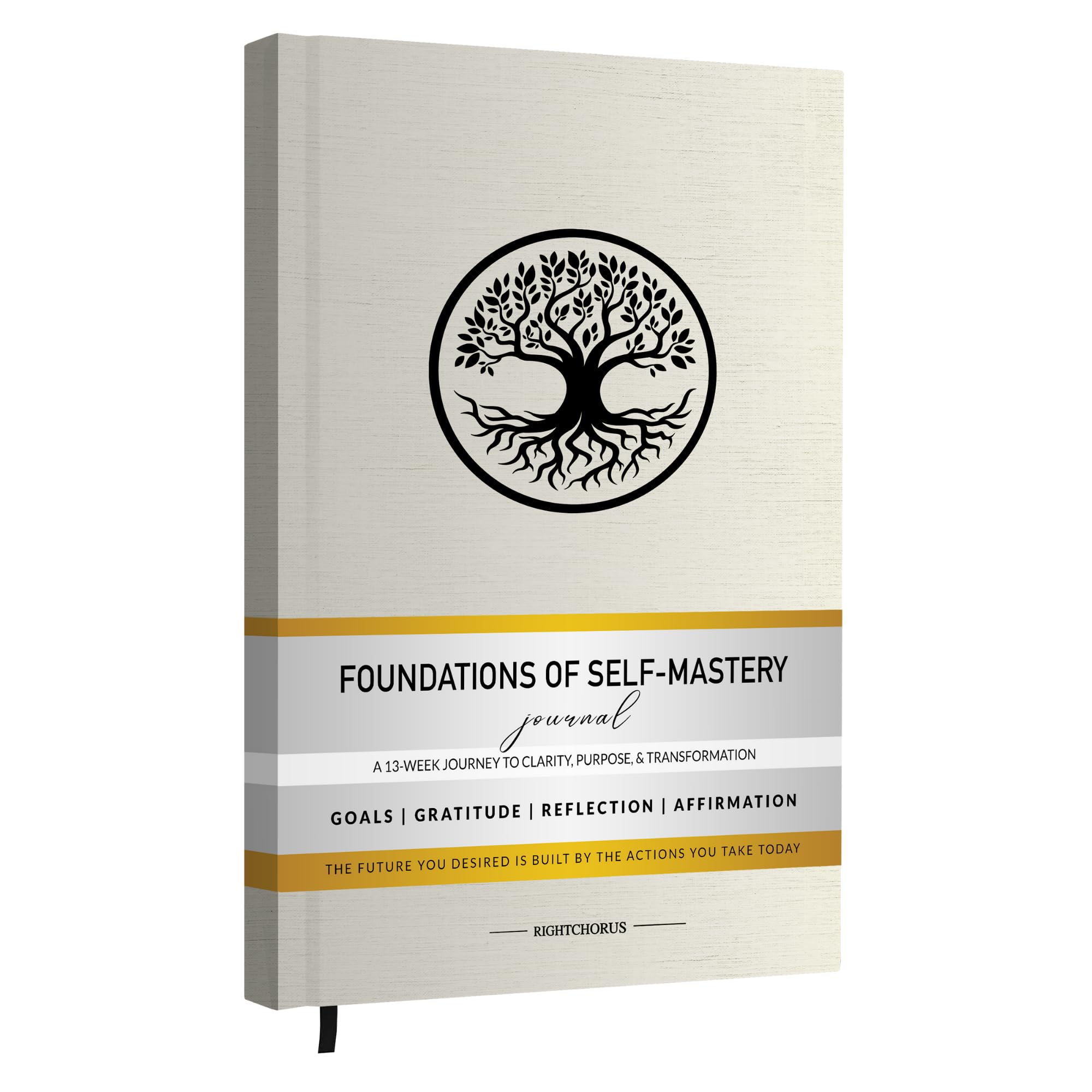 Foundations of Self Mastery Journal – Guided Daily Planner for Men & Women | Goal Setting, Gratitude, Manifestation, Affirmation, Reflection, Mindfulness, Productivity & Personal Growth (Cream)