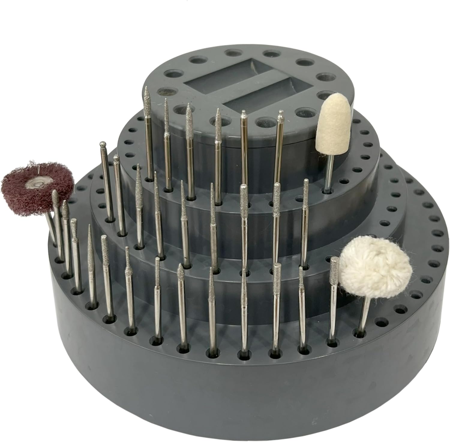 Jewellers Tools 114 Hole Revolving Burr Stand : Bur Drill Holder Rotary Cutting Bits Organiser Tool (515)
