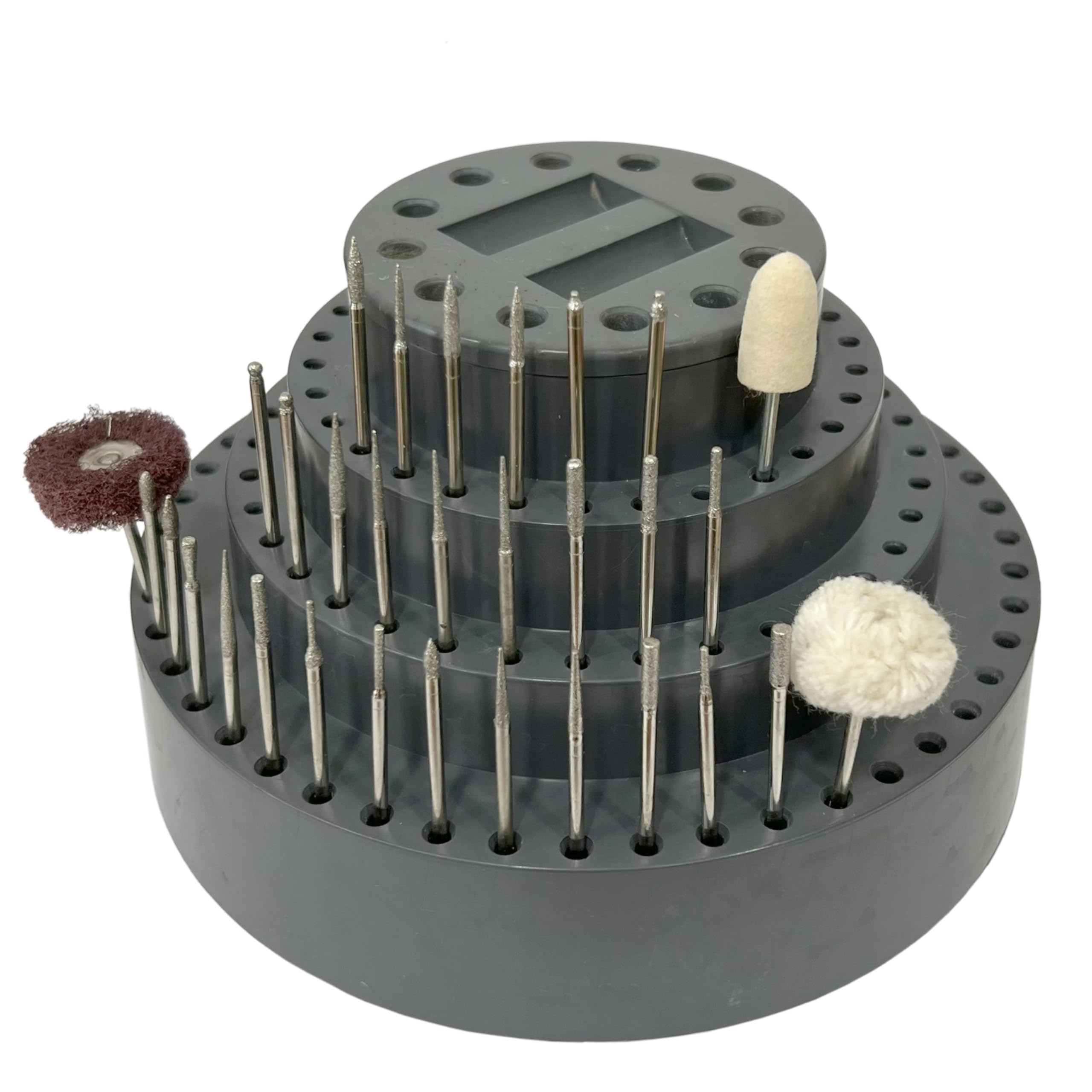 Jewellers Tools 114 Hole Revolving Burr Stand : Bur Drill Holder Rotary Cutting Bits Organiser Tool (515)