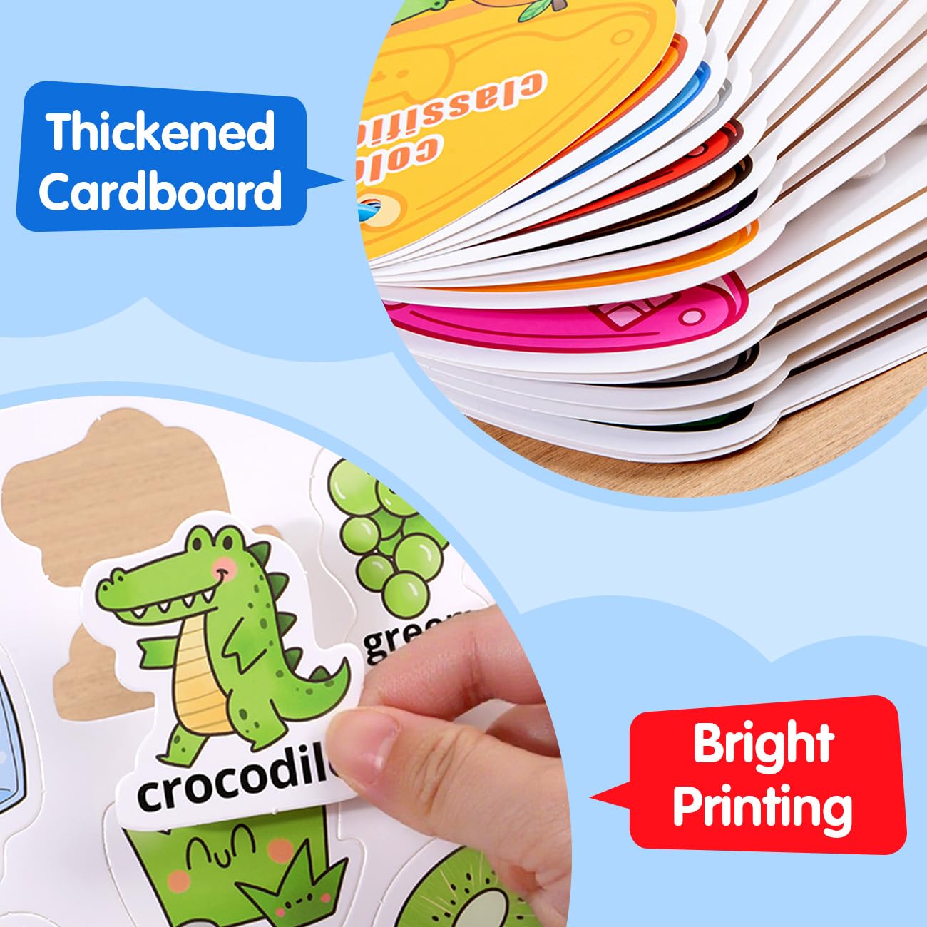 MUONE Montessori Busy Book Color Sorting Toys for Toddlers 2-4 Years image 6