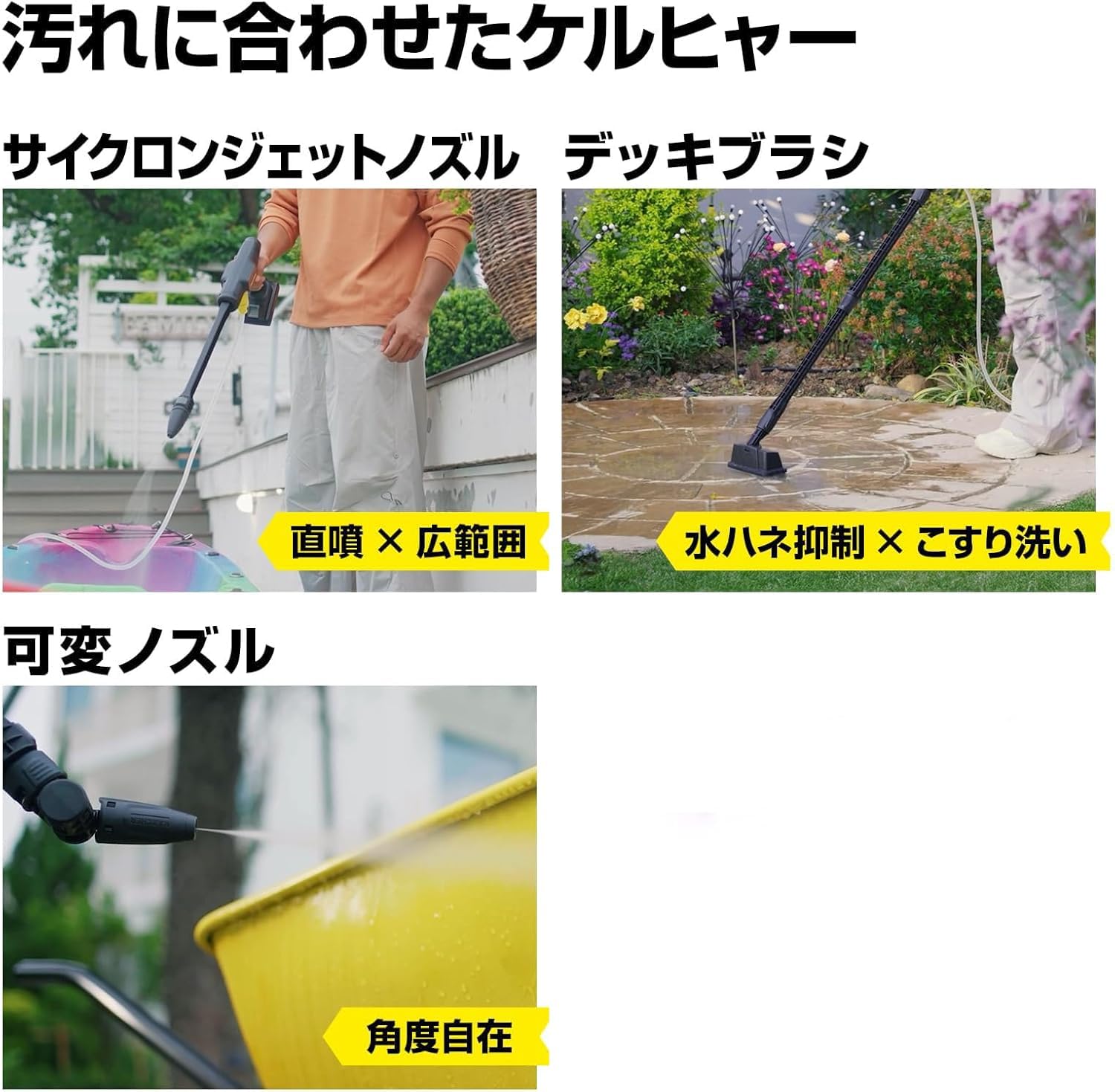 ケルヒャー コードレス高圧洗浄機 CB USB-C充電式水道接続不要 Amazon | コードレス高圧洗浄機 OC 5 Handy CB USB-C充電式(10W以上
