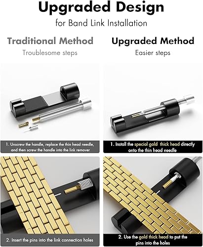 Miniatura 7 de TISIMO para Apple Watch Correa de 38 mm, 40 mm, 41 mm, 42 mm, 44 mm, 45 mm Series 9 8 7 6 5 4 3 2 1 SE SE2 para mujeres y hombres, Correa de metal