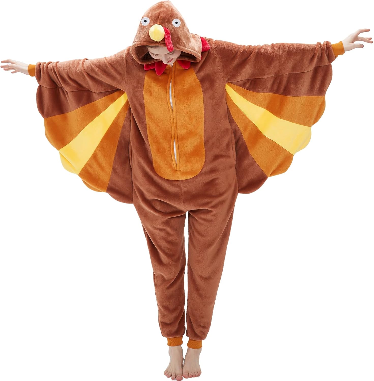 Adult Onesie Pajamas Halloween Costume One-Piece Slim Fit Sleepwear Cosplay Suit fo...