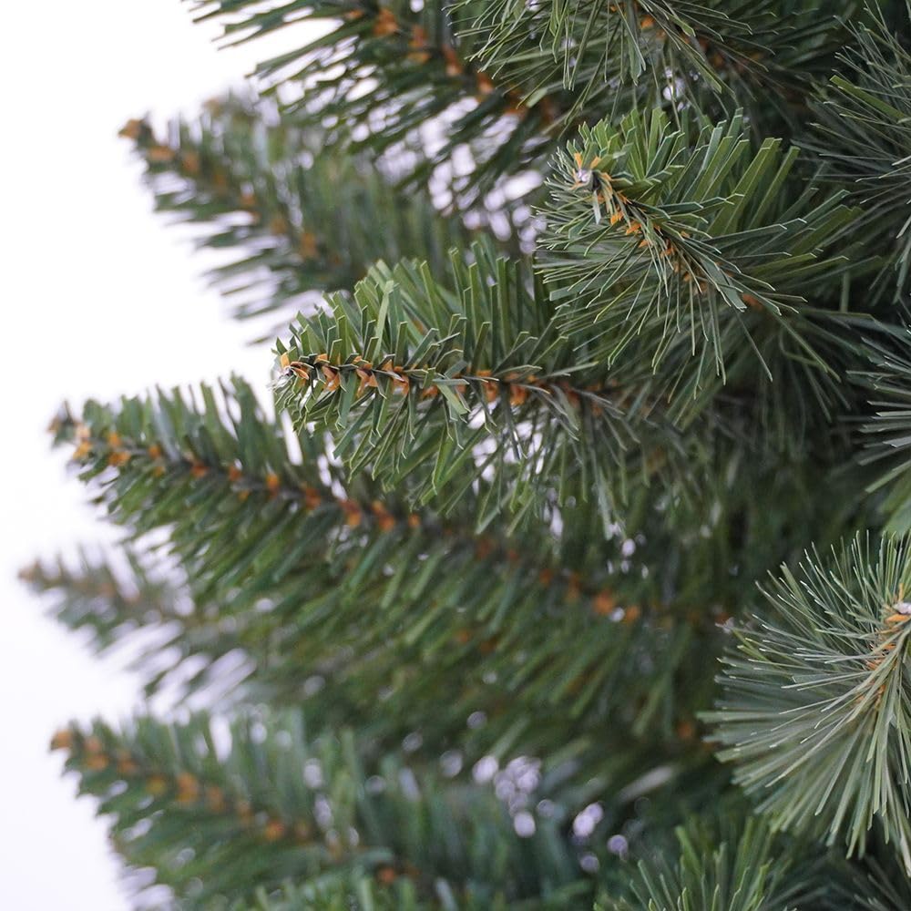 Albero di natale Slim Pino Verde 210CM Superfolto Realistico Apertura Ombrello 58cm diametro (Verde)