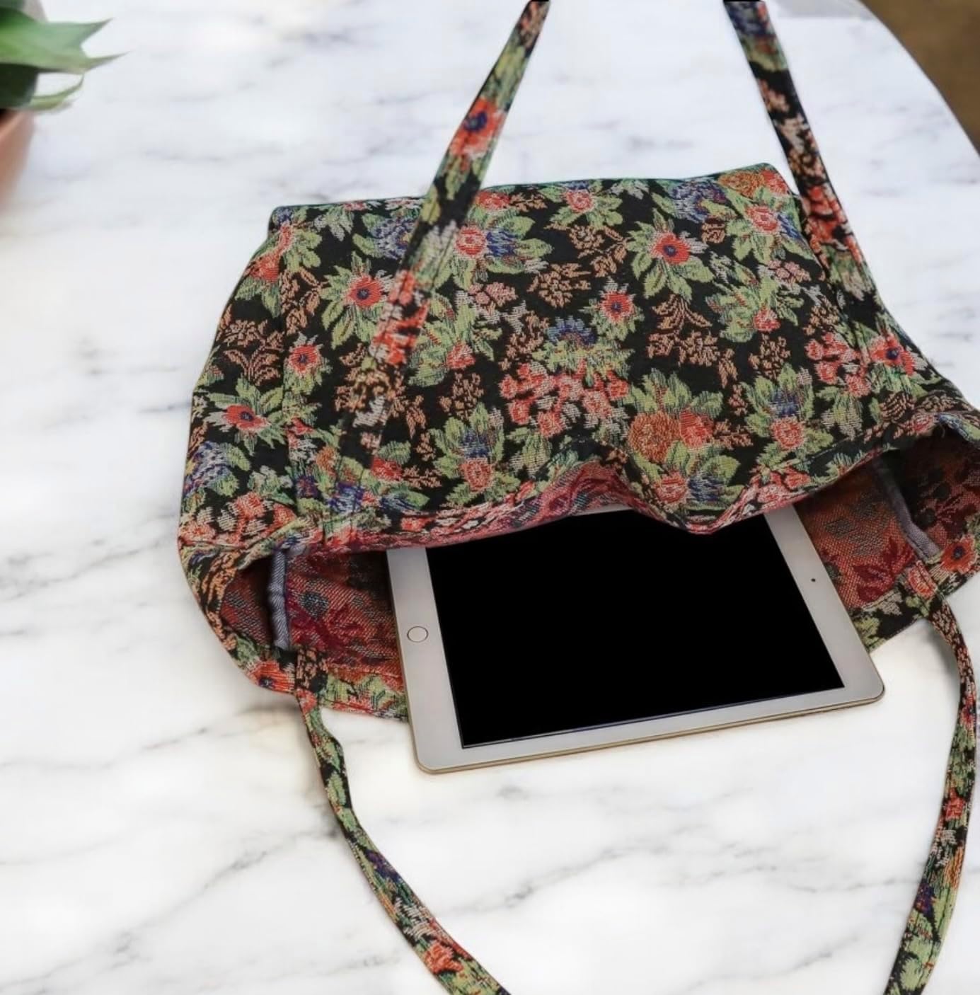 Tapestry Women Botanical Shoulder Tote Bag, Spacious and Durable Ideal for Shopping, Travel & Work