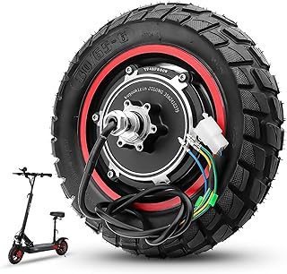 Amitor E Scooter Motor 48 V 800 W for Kugoo M4 Pro Rear Wheel Motor, 800 W Motor with Tyre Tube 80/65-6, High Performance Motor 48 V 800 Watt with Tyre and Tube 10 x 3, Electric Scooter Motor