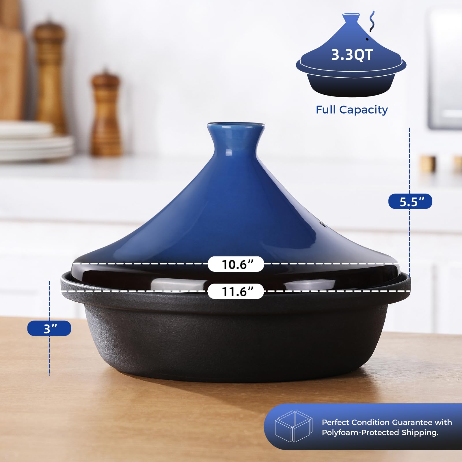 Moroccan Tagine - Enameled Cast Iron Cookware -5